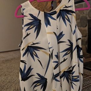 Papermoon floral sleeveless blouse